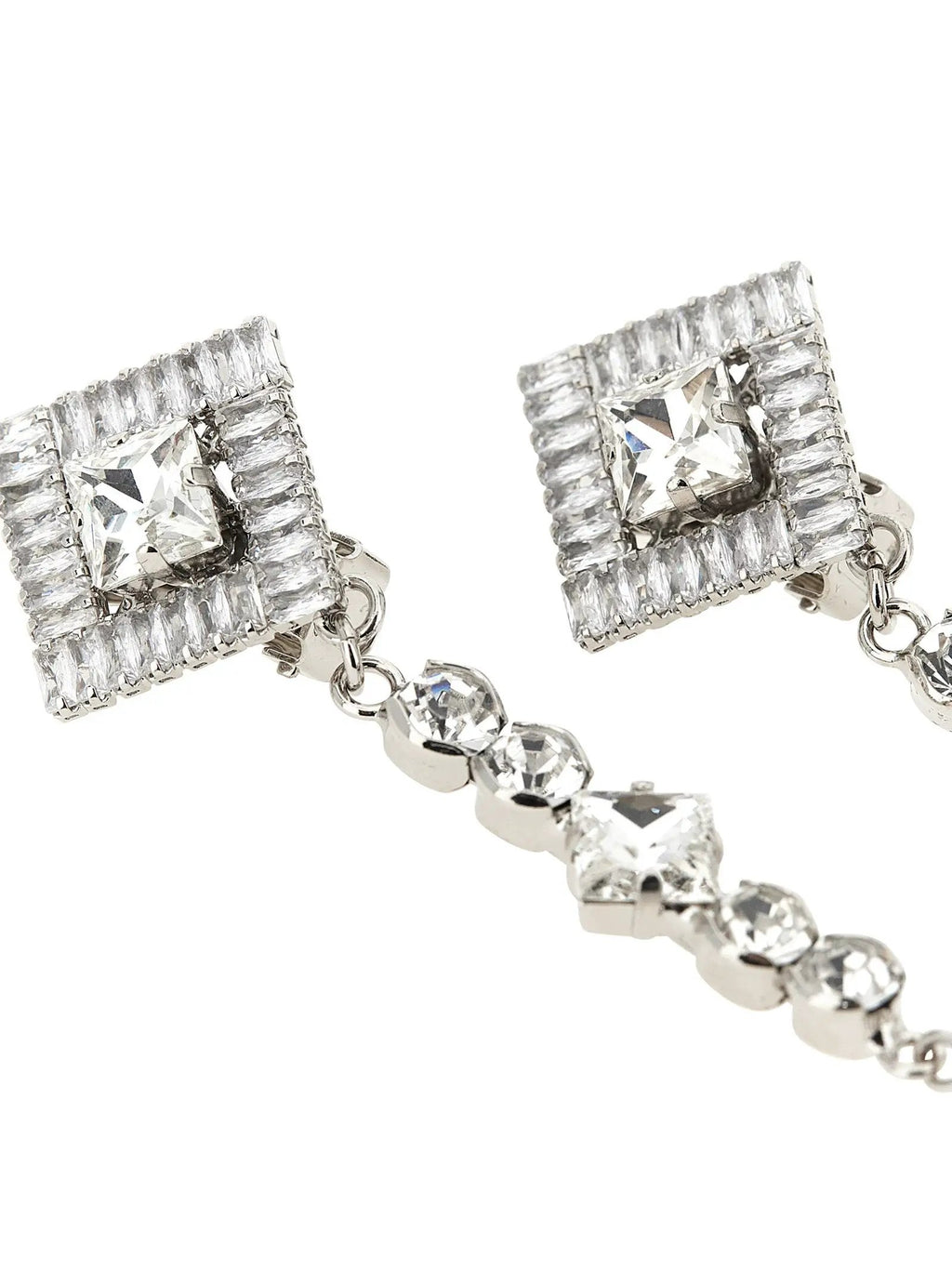 Alessandra Rich Silver Plastic Earrings