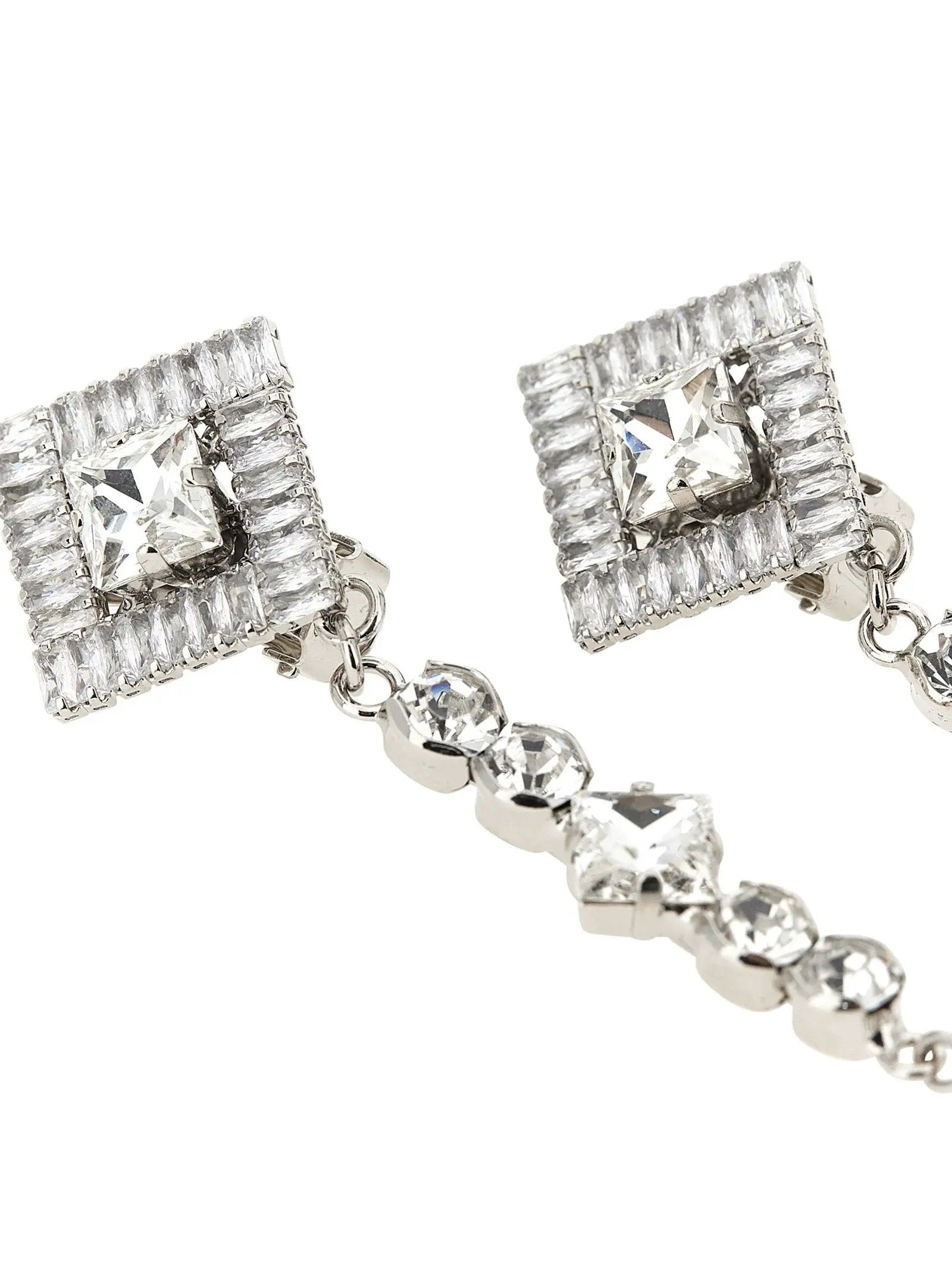 Alessandra Rich Silver Plastic Earrings