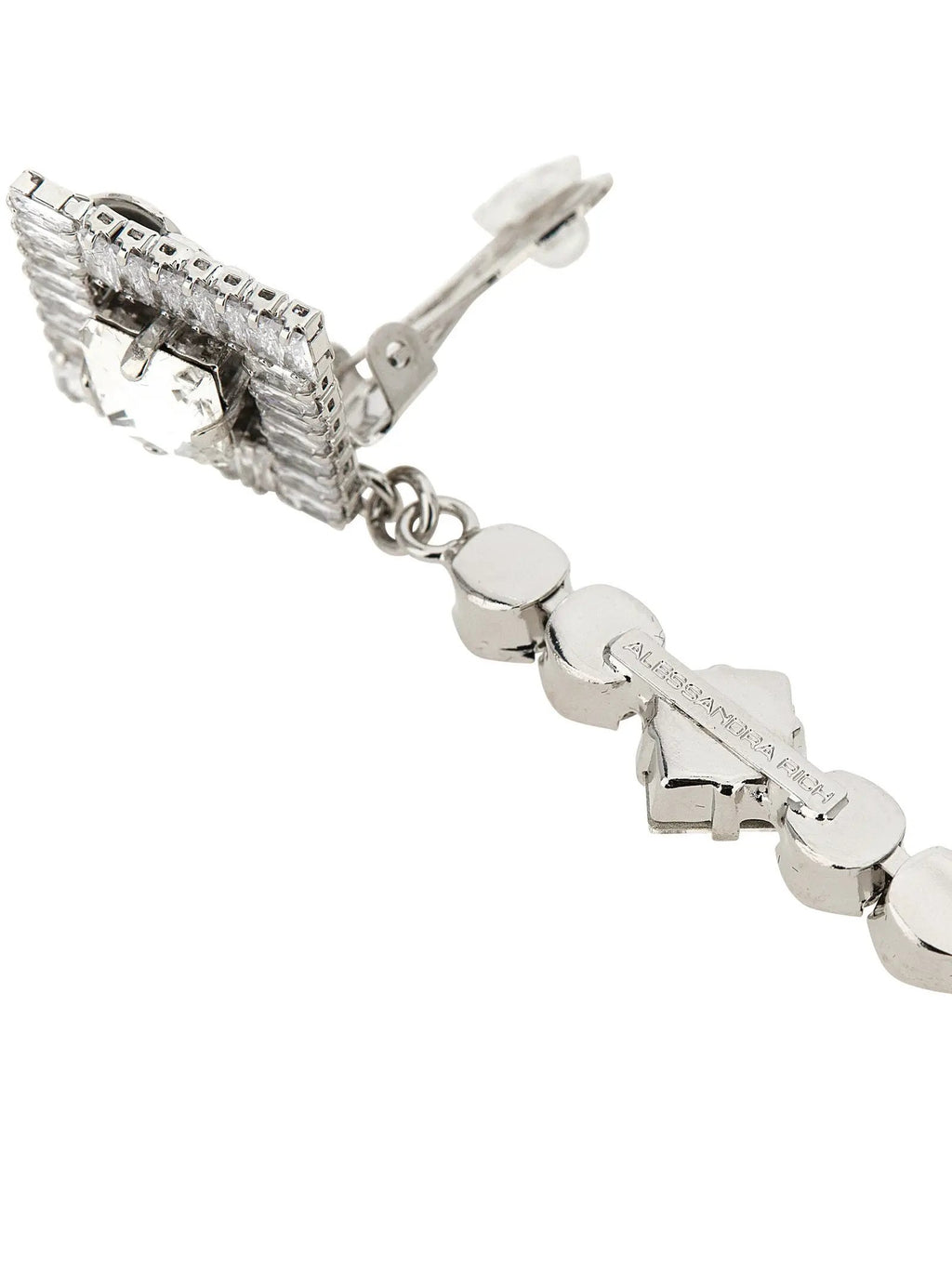 Alessandra Rich Silver Plastic Earrings