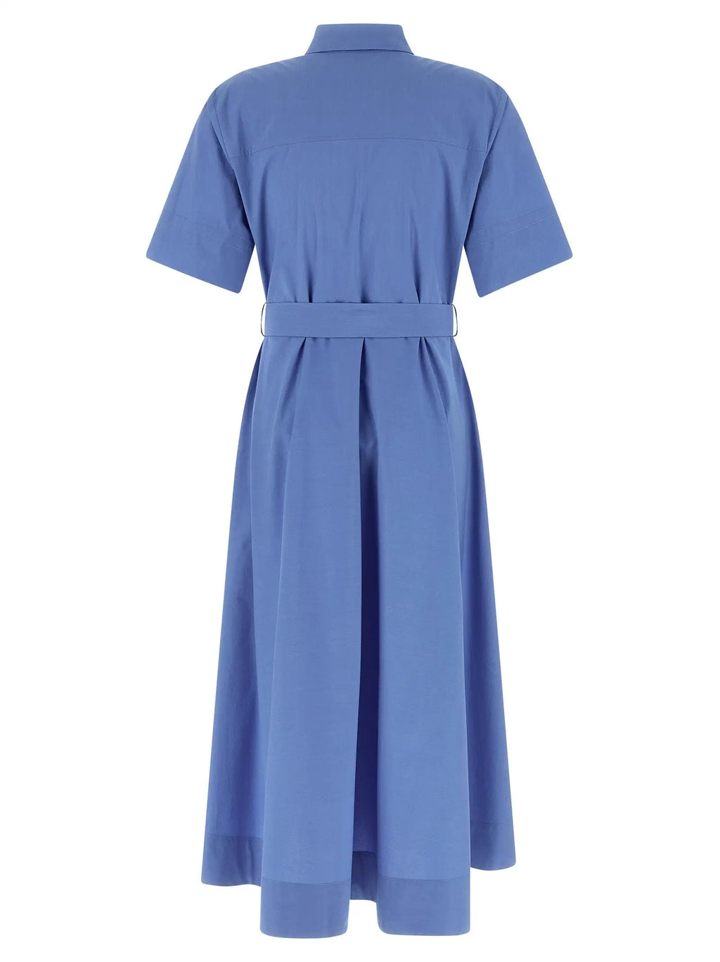 P.A.R.O.S.H. Blue Cotton Midi Dress