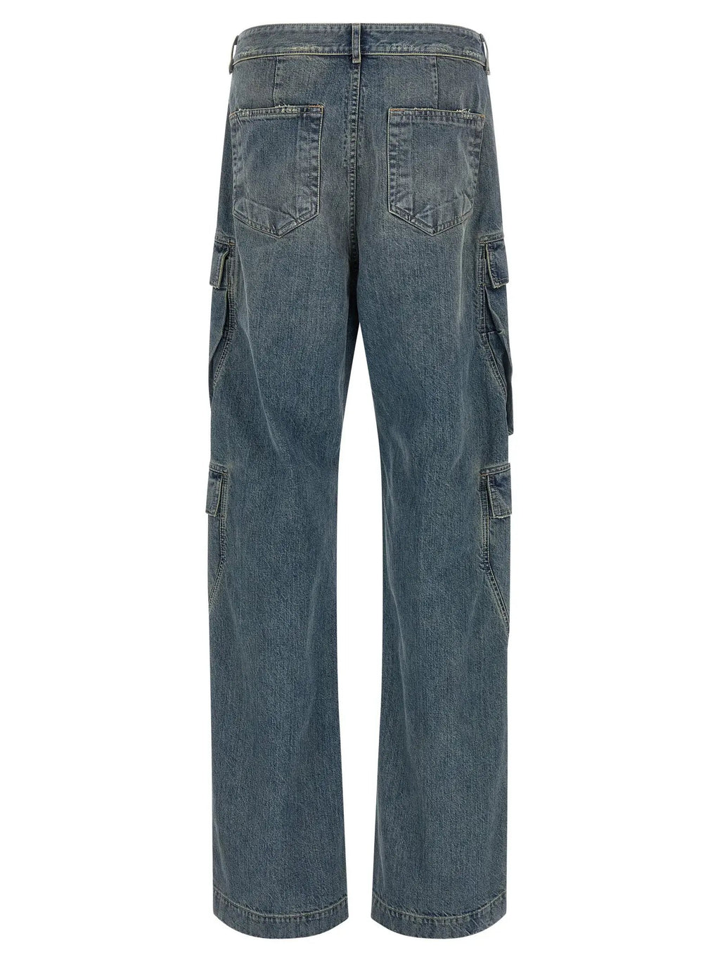 DRKSHDW Blue Cotton Cargo Pants
