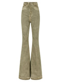 DRKSHDW Beige Cotton Bootcut Jeans