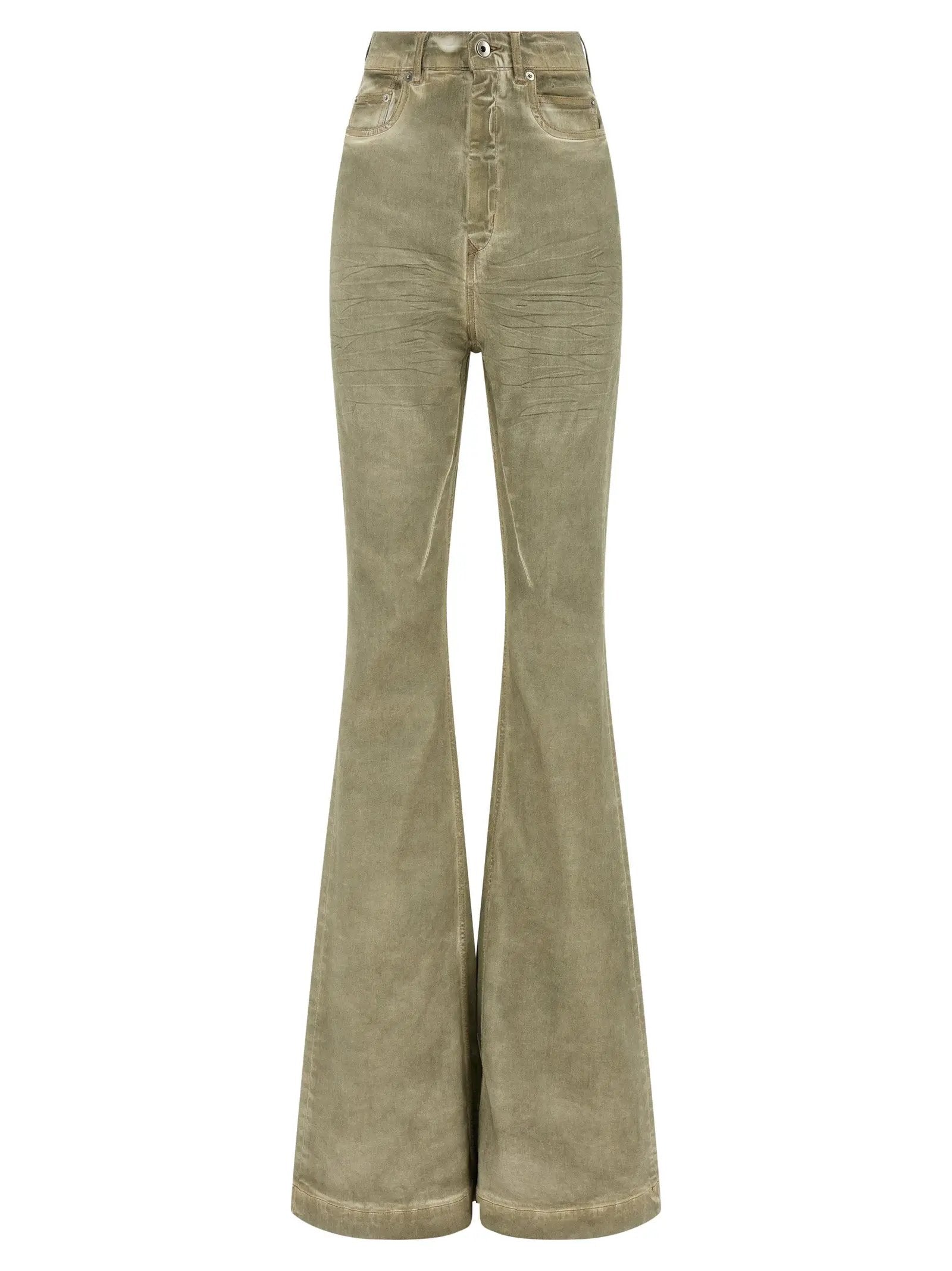 DRKSHDW Beige Cotton Bootcut Jeans