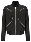 Rick Owens Black Polyester Bomber