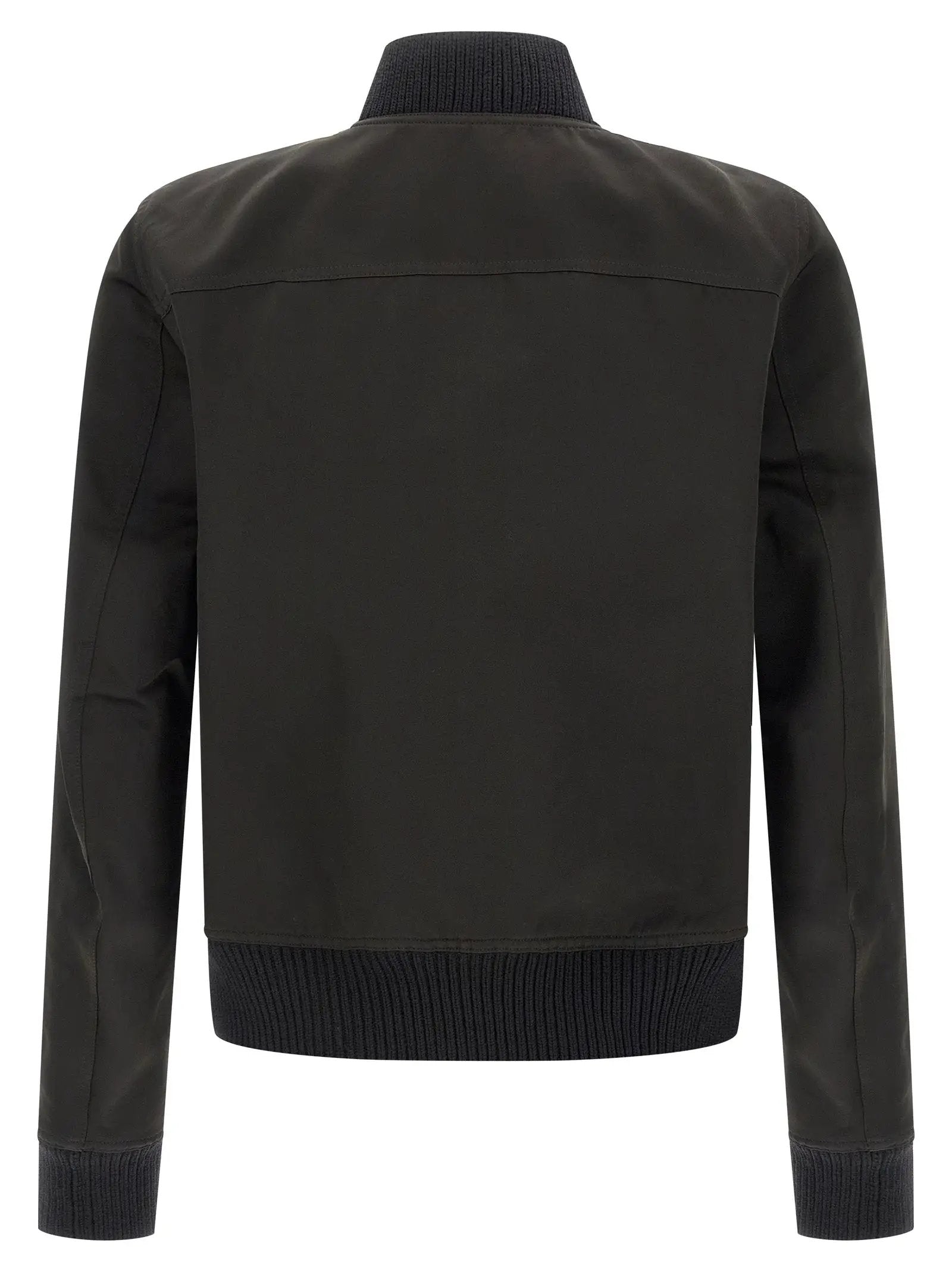 Rick Owens Black Polyester Bomber