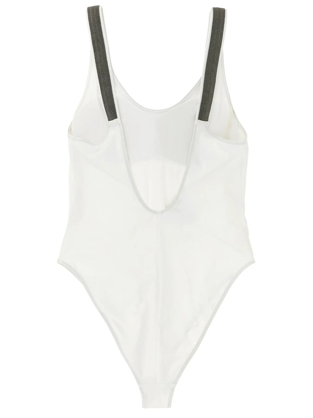 Brunello Cucinelli White Polyamide One-Piece Swimsuit