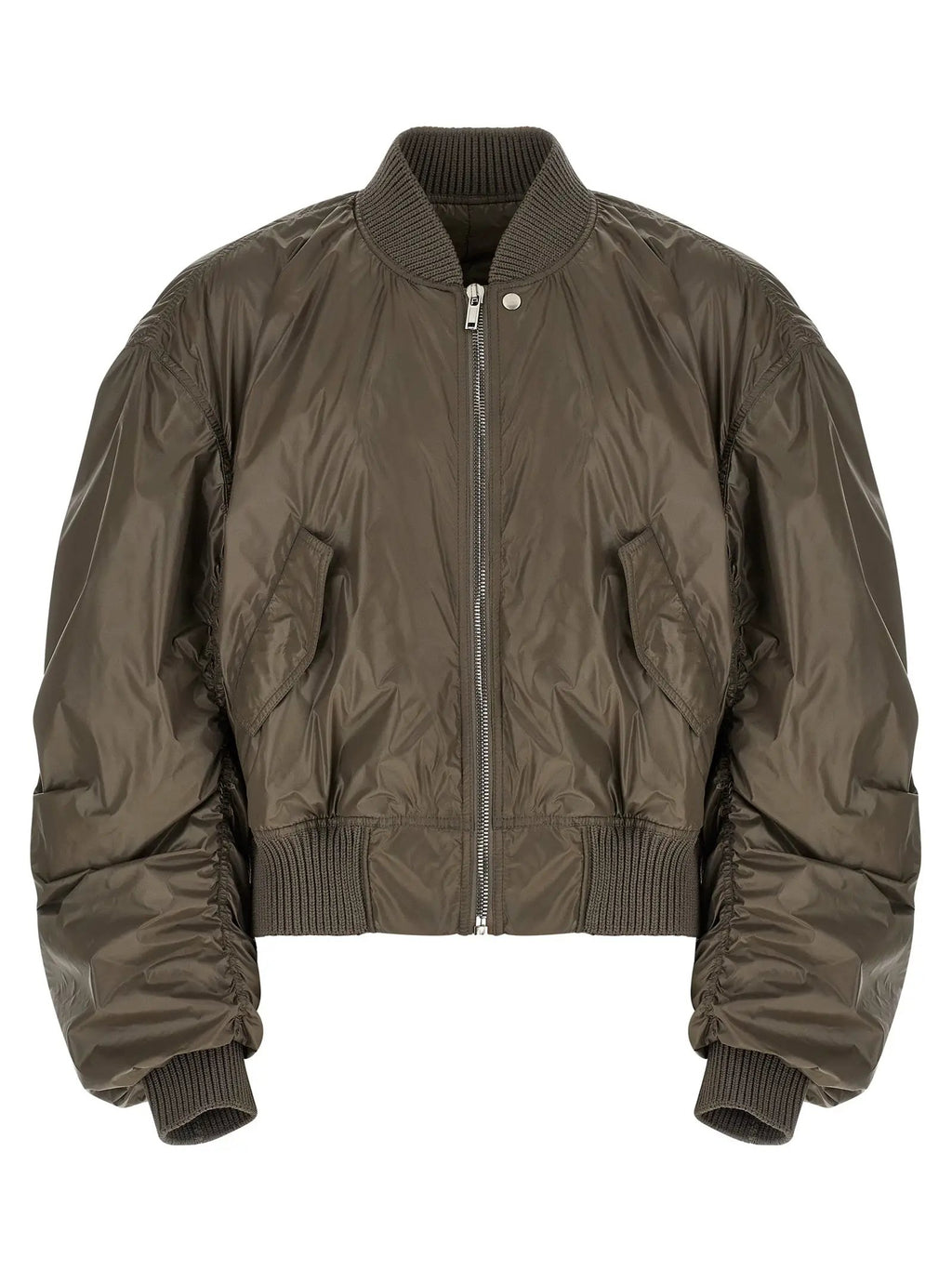 Rick Owens Gray Nylon Bomber