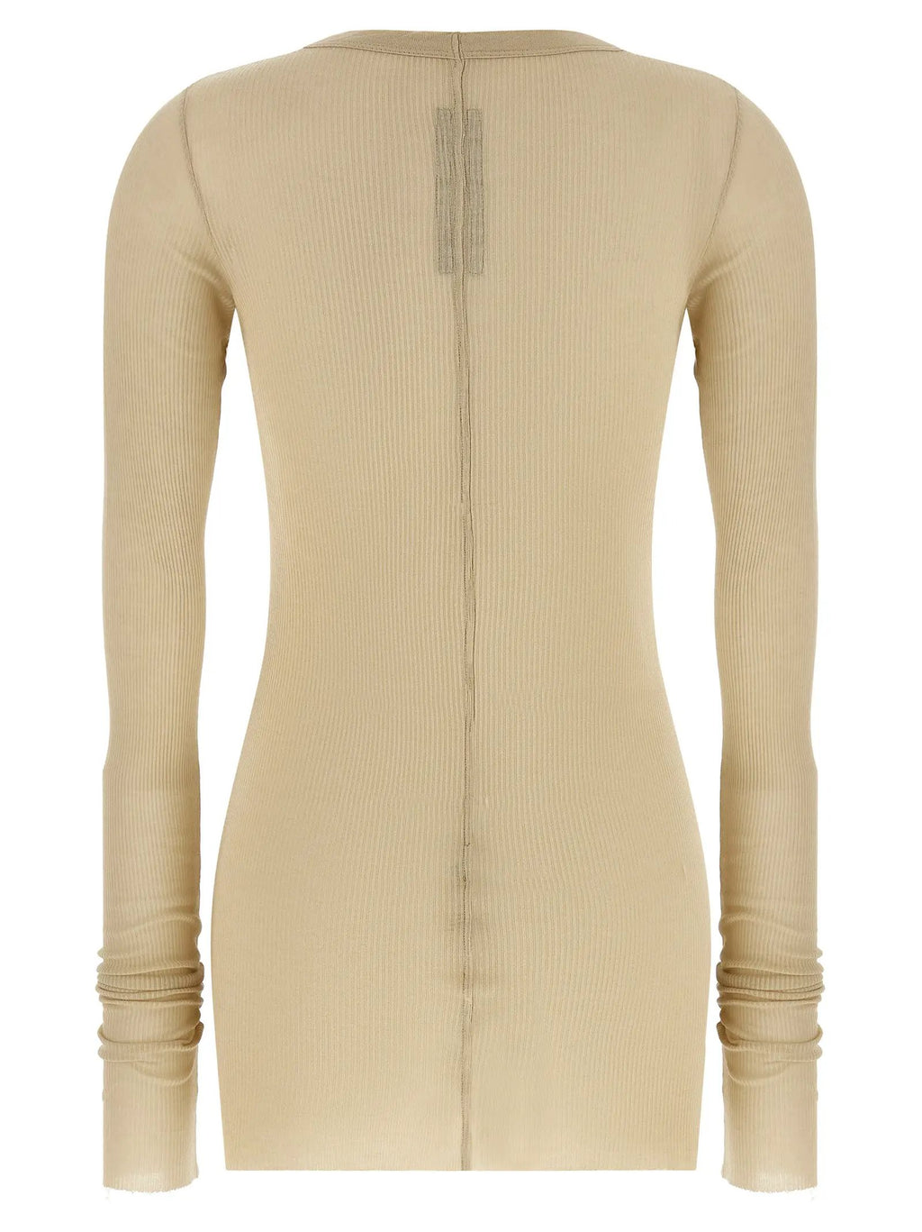 Rick Owens Beige Viscose Long Sleeve T-Shirt