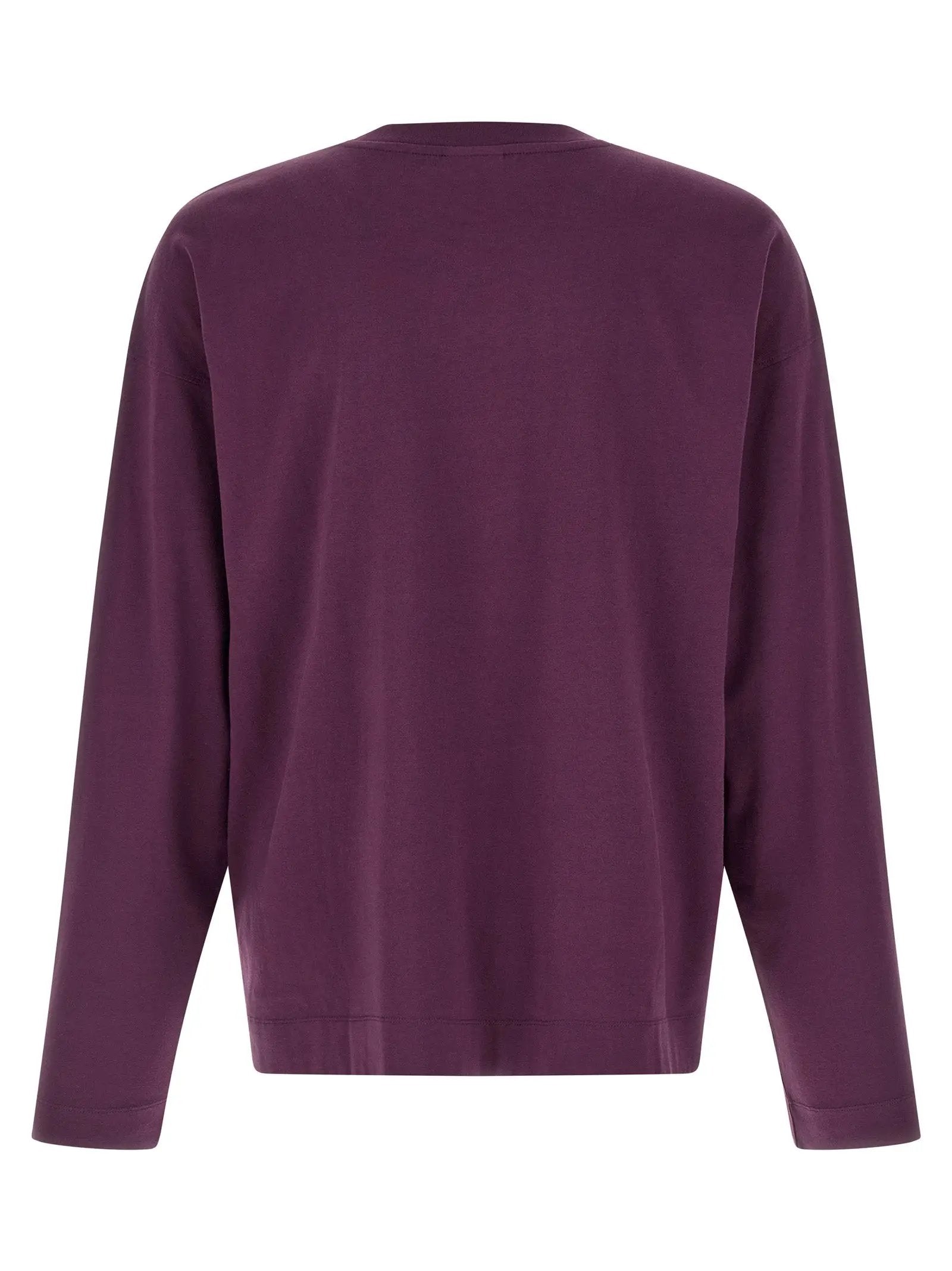 Dries Van Noten Purple Cotton T-Shirt