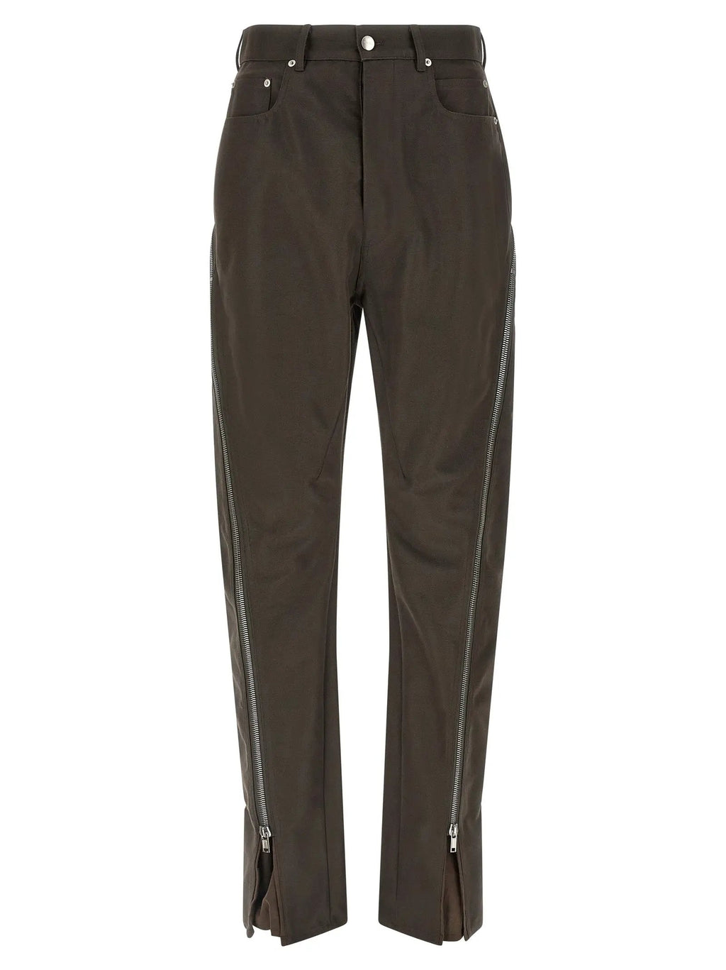 Rick Owens Brown Cotton Casual Pants