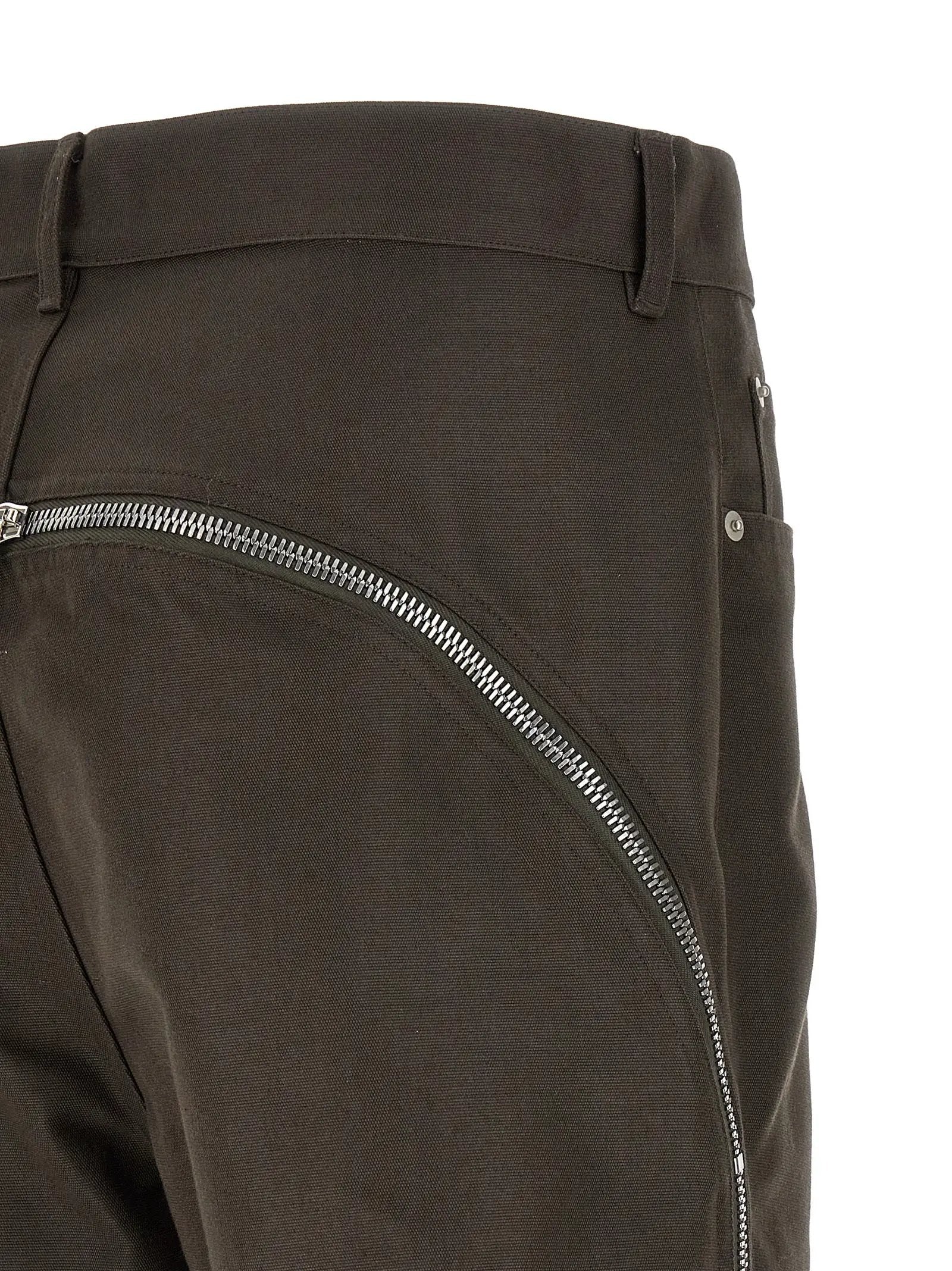 Rick Owens Brown Cotton Casual Pants