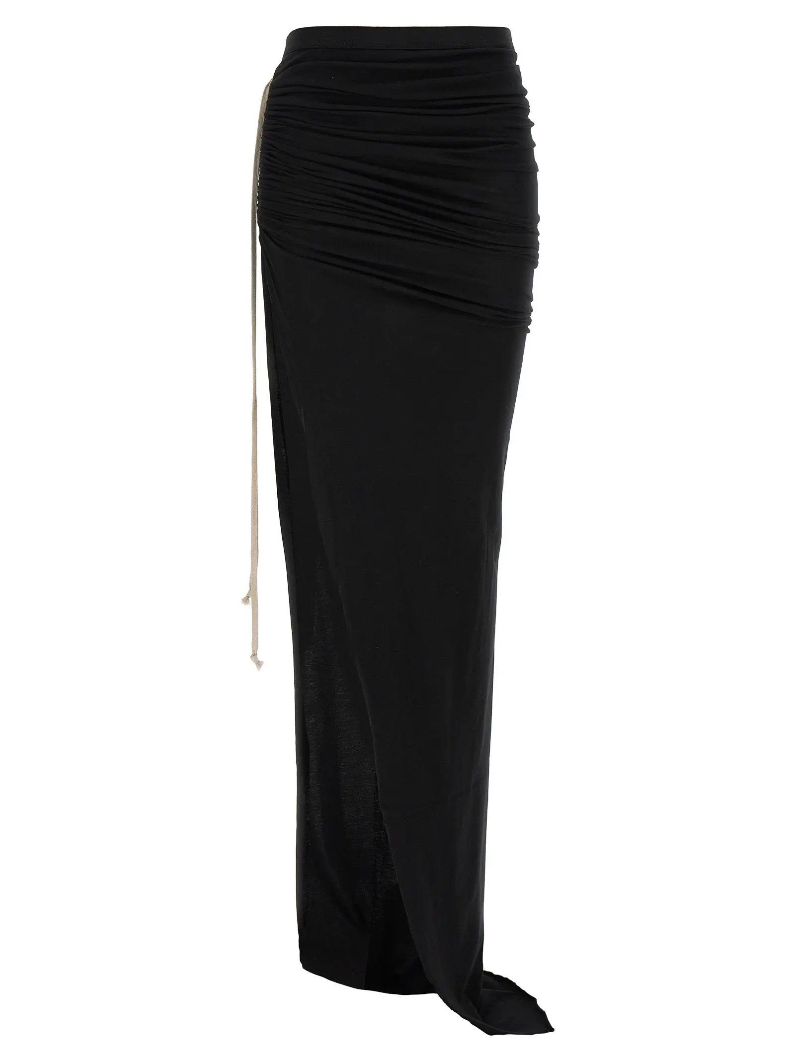 DRKSHDW Black Cotton Mini Skirt