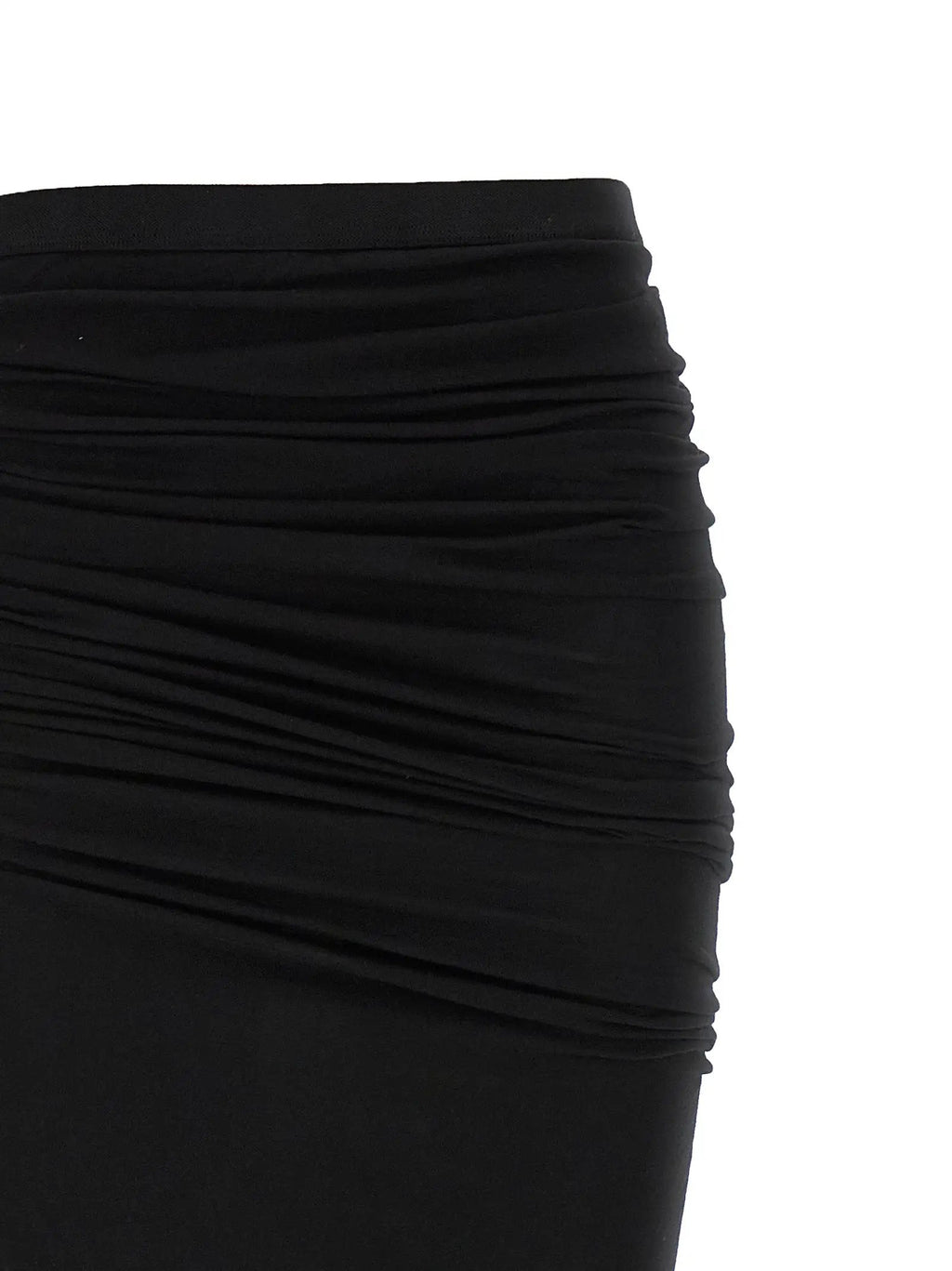 DRKSHDW Black Cotton Mini Skirt