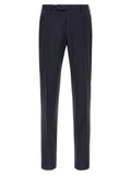 Incotex Blue Virgin Wool Dress Pants