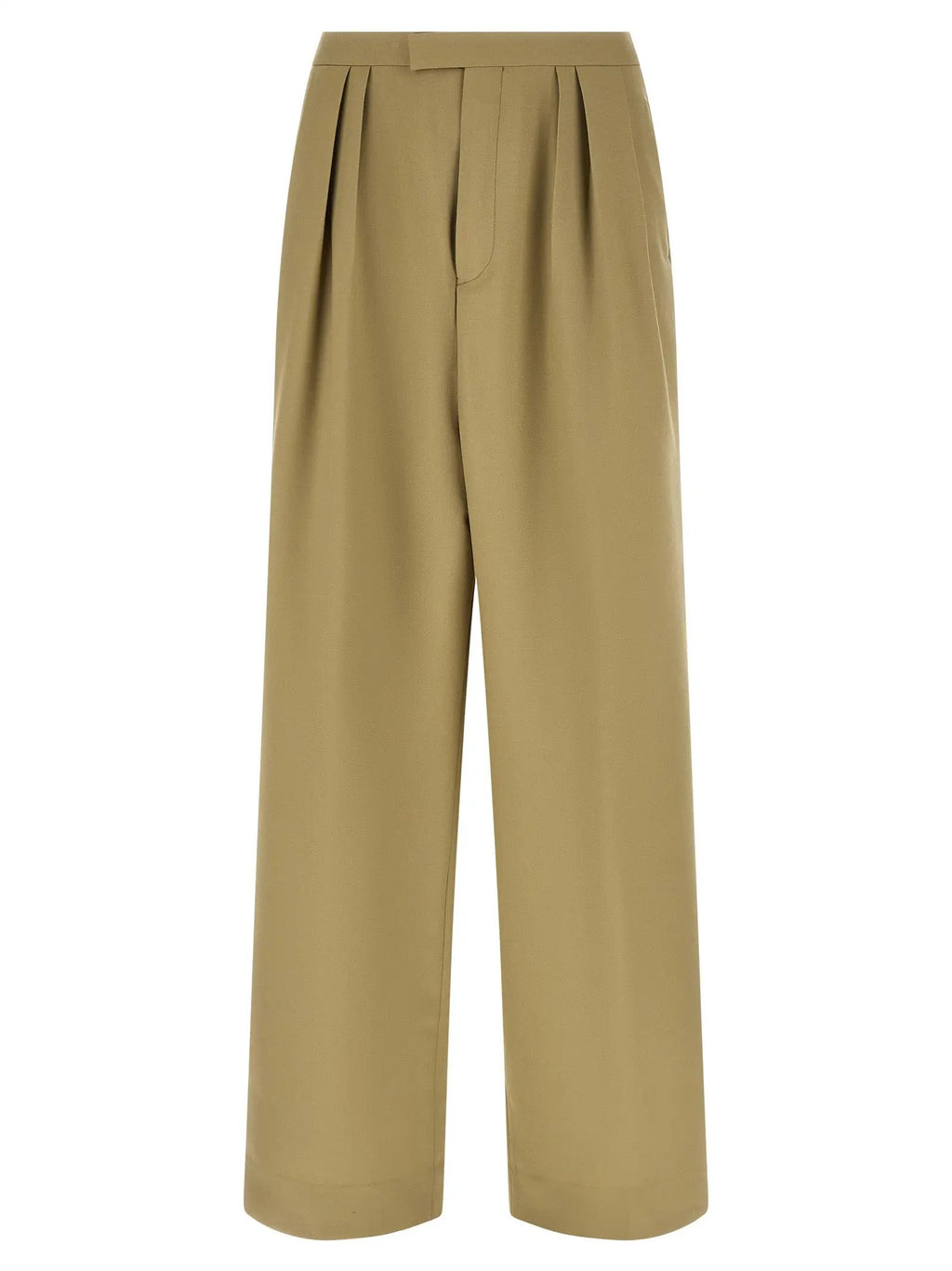 Dries Van Noten Bicolor Wool Casual Pants