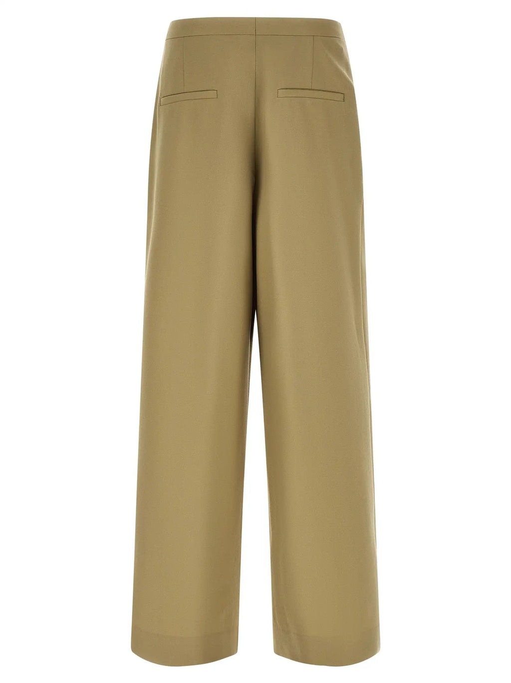 Dries Van Noten Bicolor Wool Casual Pants
