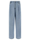 Dries Van Noten Blue Cotton Jeans Denim