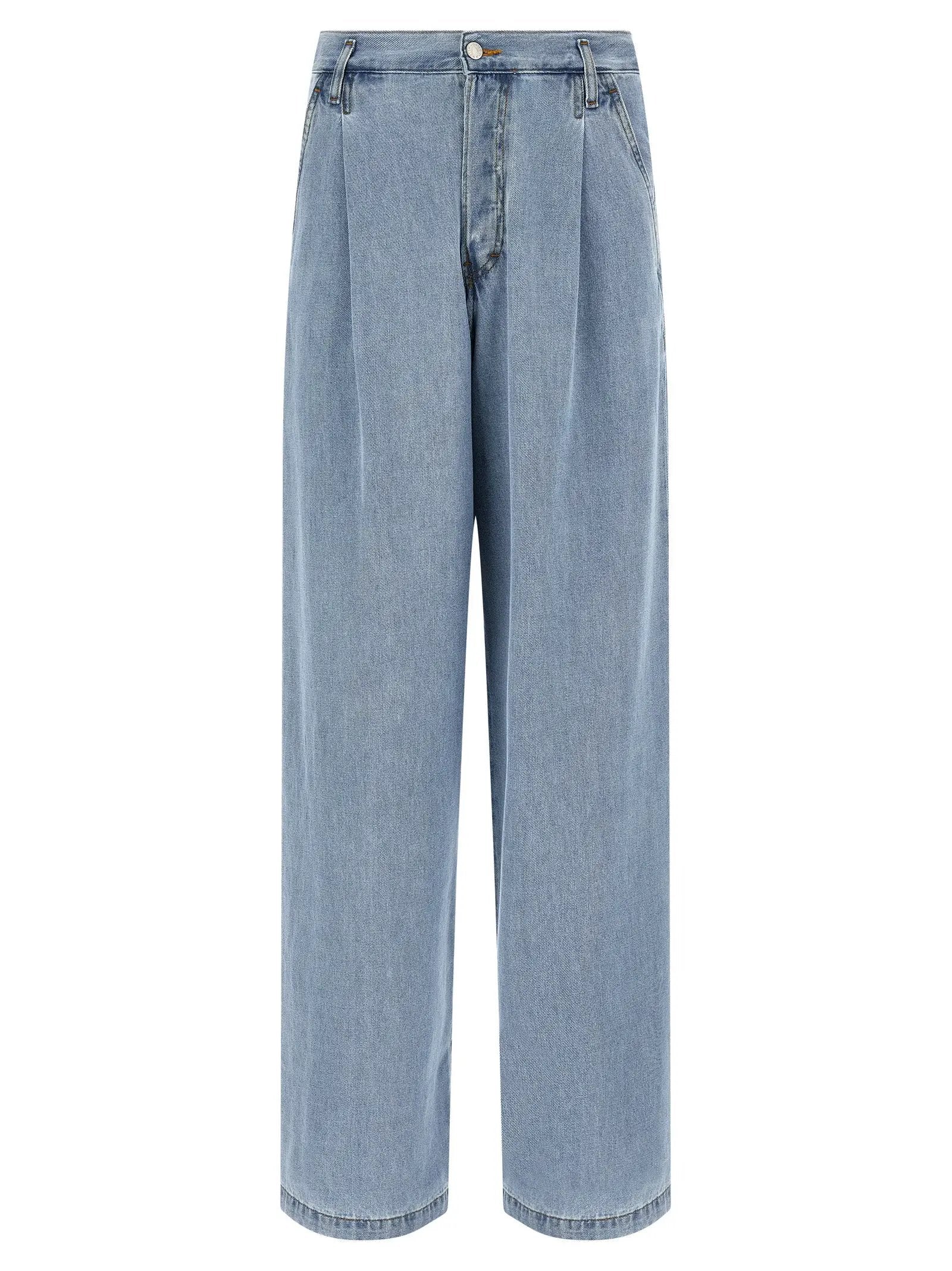 Dries Van Noten Blue Cotton Jeans Denim