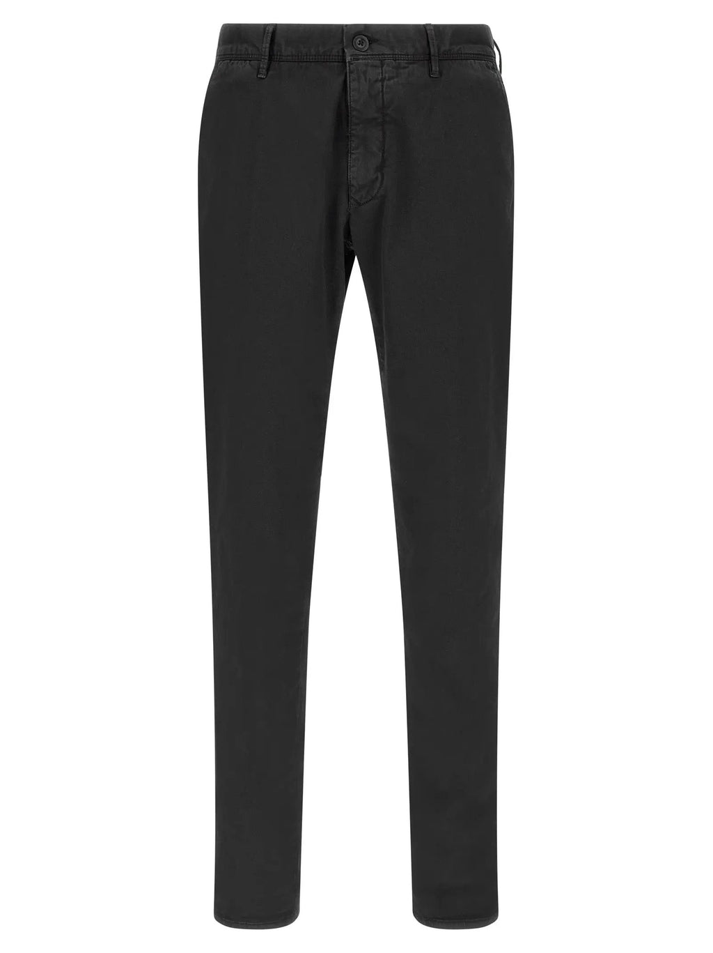 Incotex Black Cotton Casual Pants
