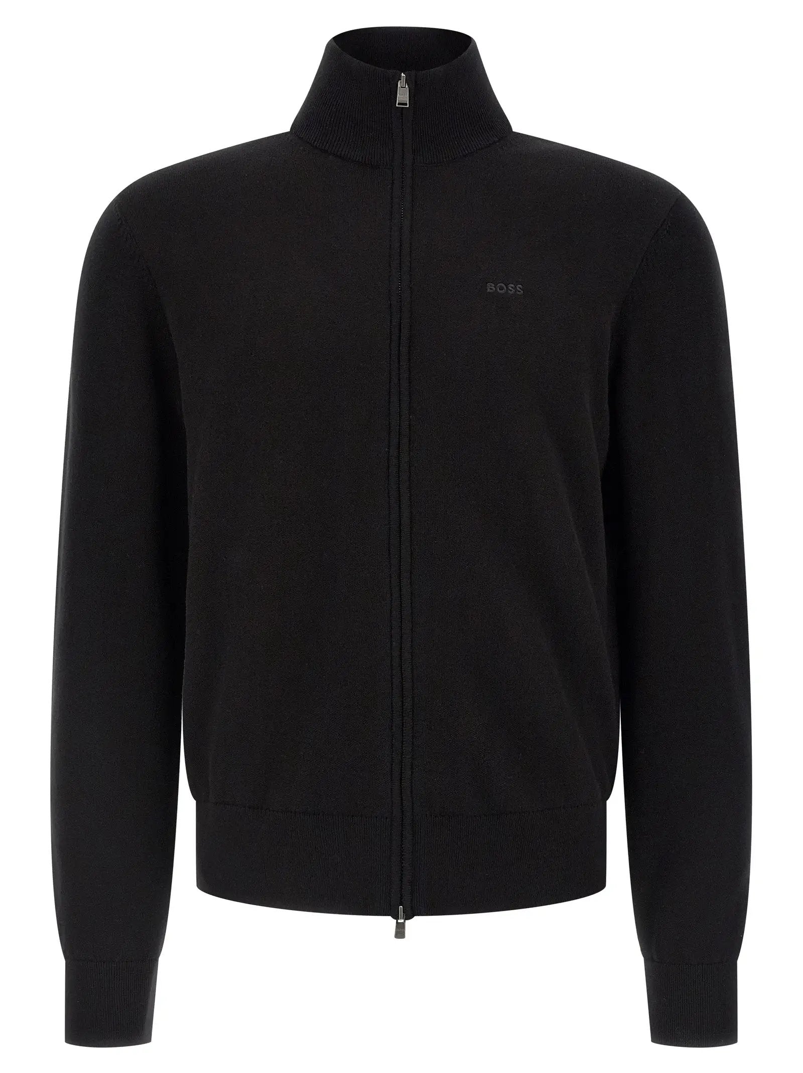 Hugo Boss Black Cotton Cardigan
