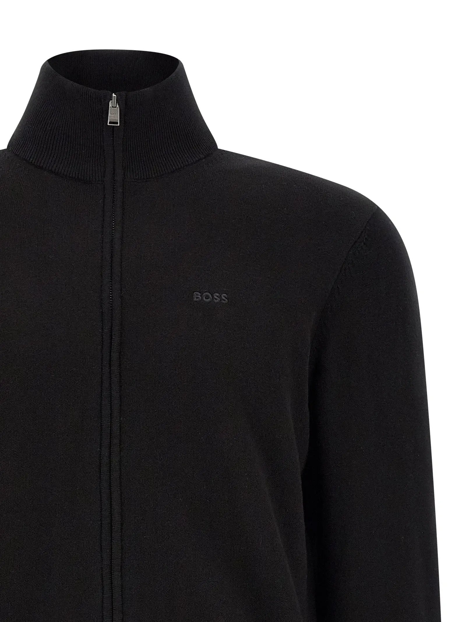 Hugo Boss Black Cotton Cardigan