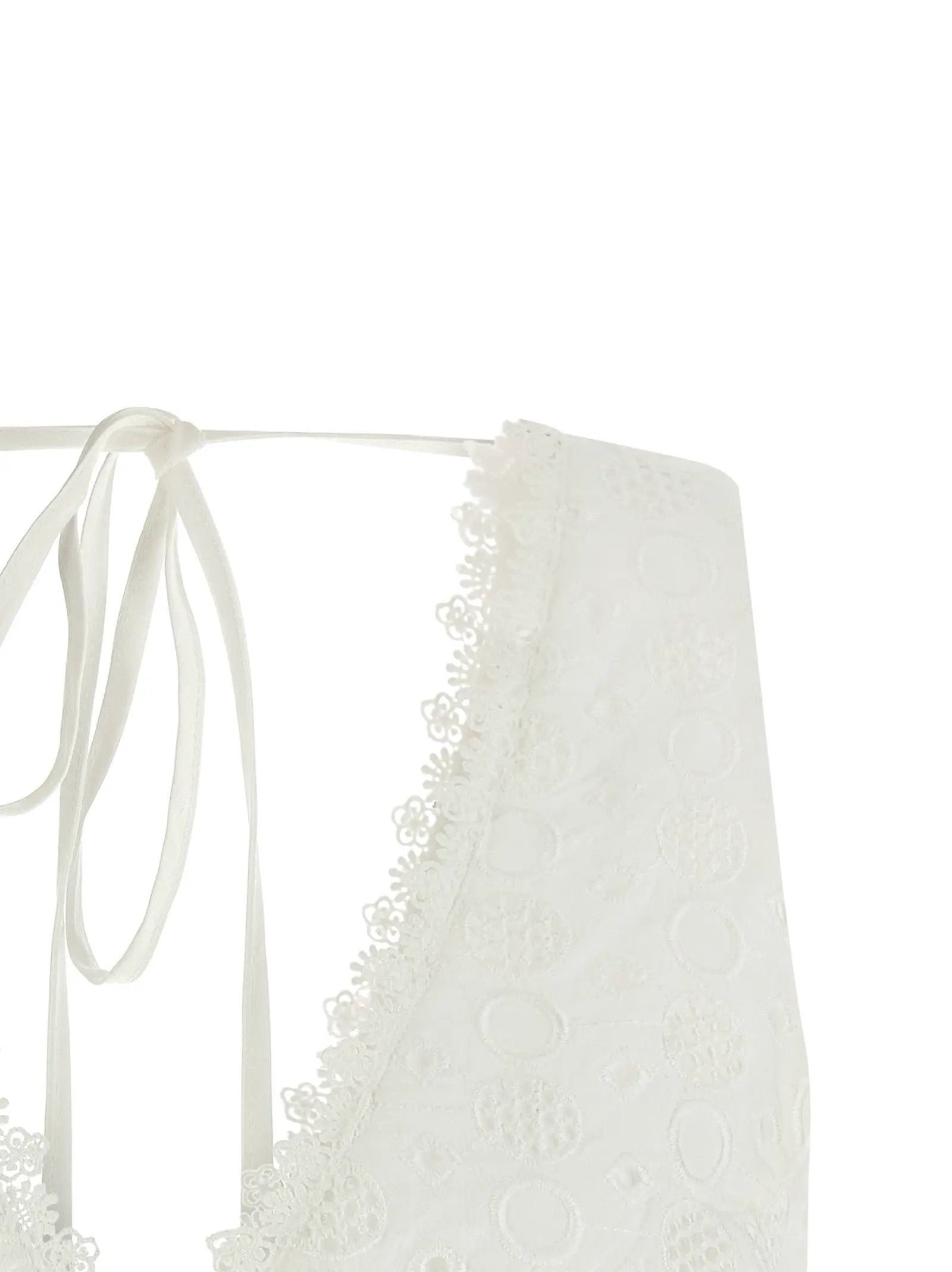 PINKO White Cotton Sleeveles T-Shirt