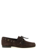 Valentino Garavani Brown Cowhide Slip-On Loafers