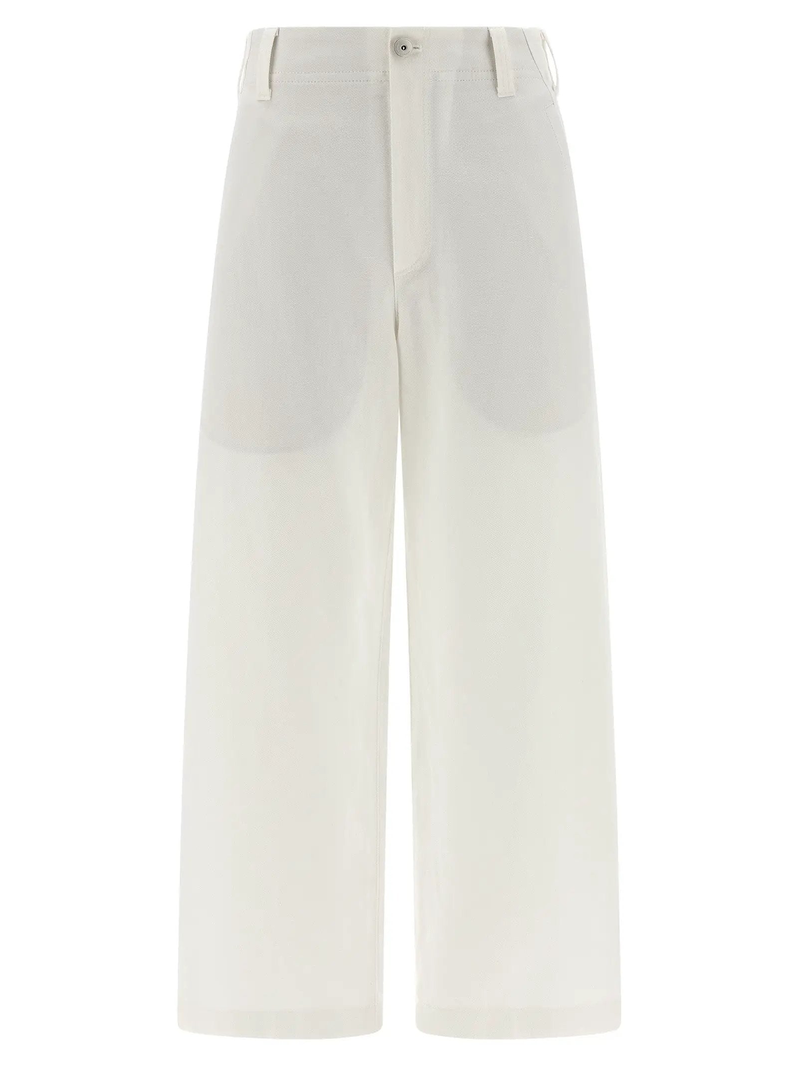 Brunello Cucinelli White Cotton Chino Pants