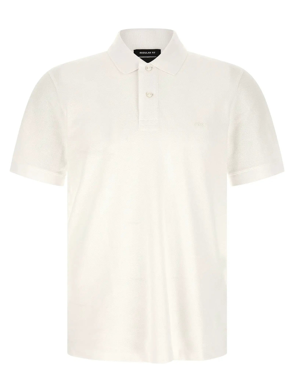 Hugo Boss White Cotton Polo Shirt