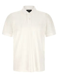 Hugo Boss White Cotton Polo Shirt