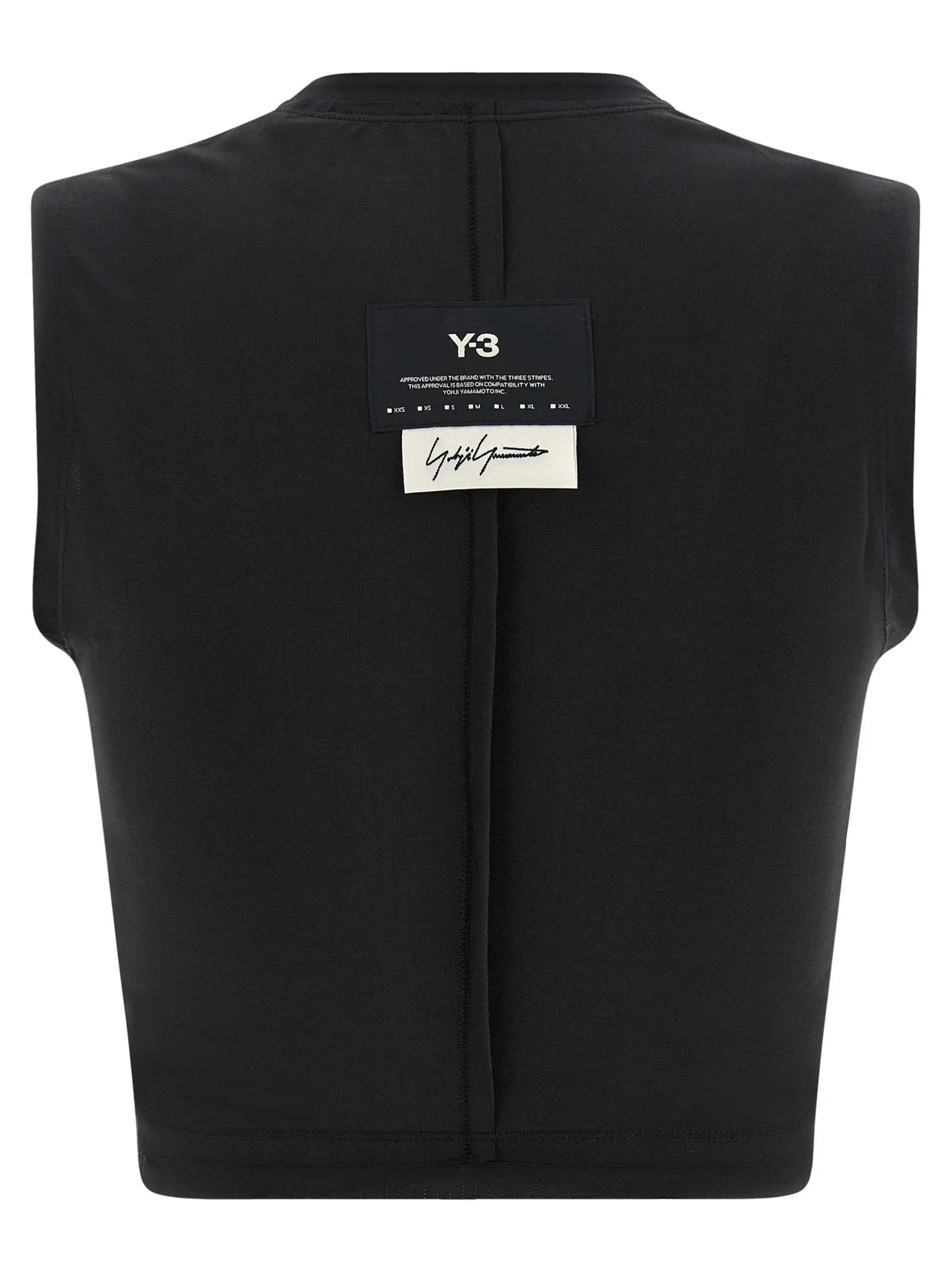 Y-3 Black Polyester Sport Bra
