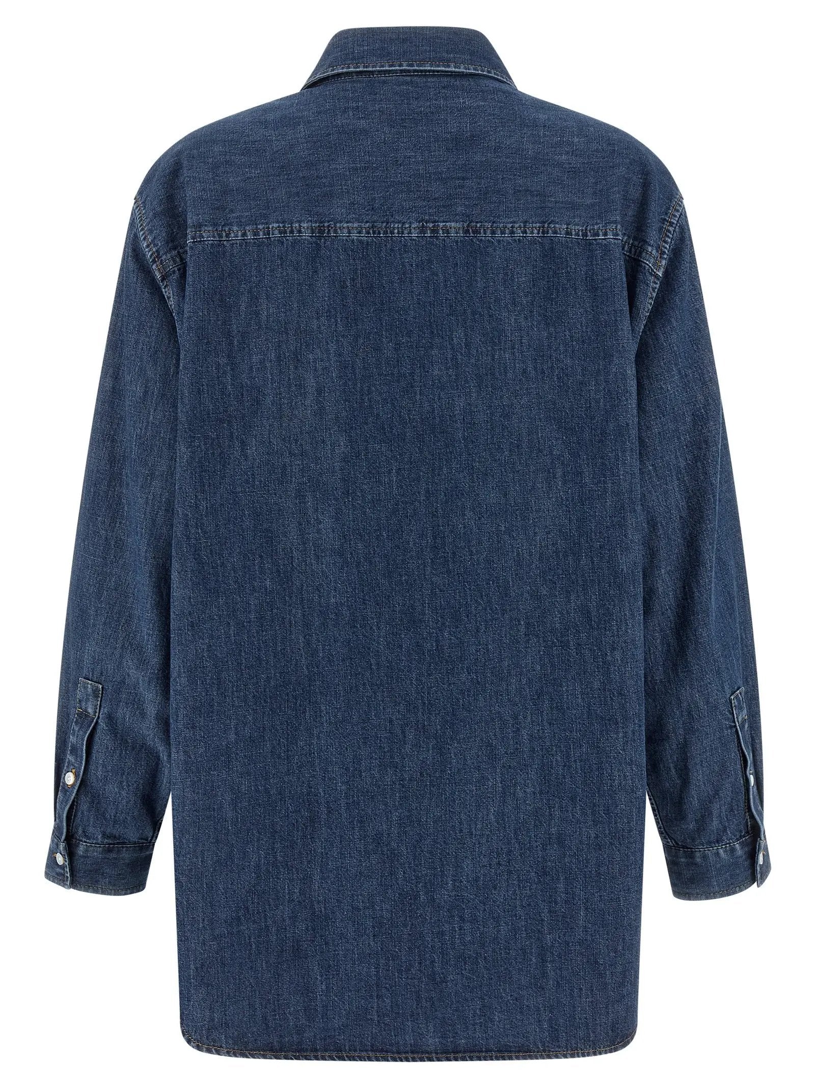 Valentino Garavani Blue Cotton Blouse