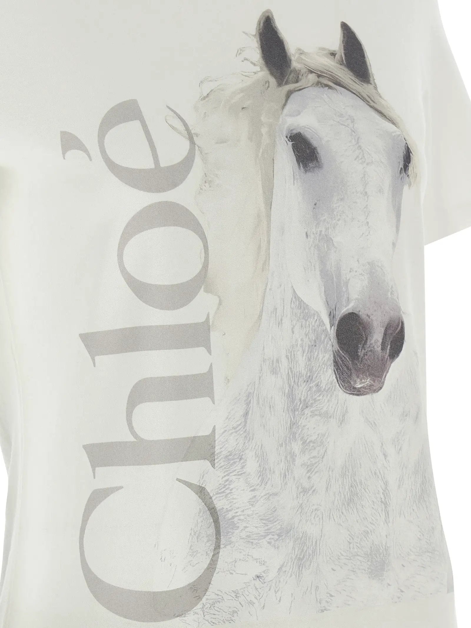 T-shirt blanc en coton Chloé