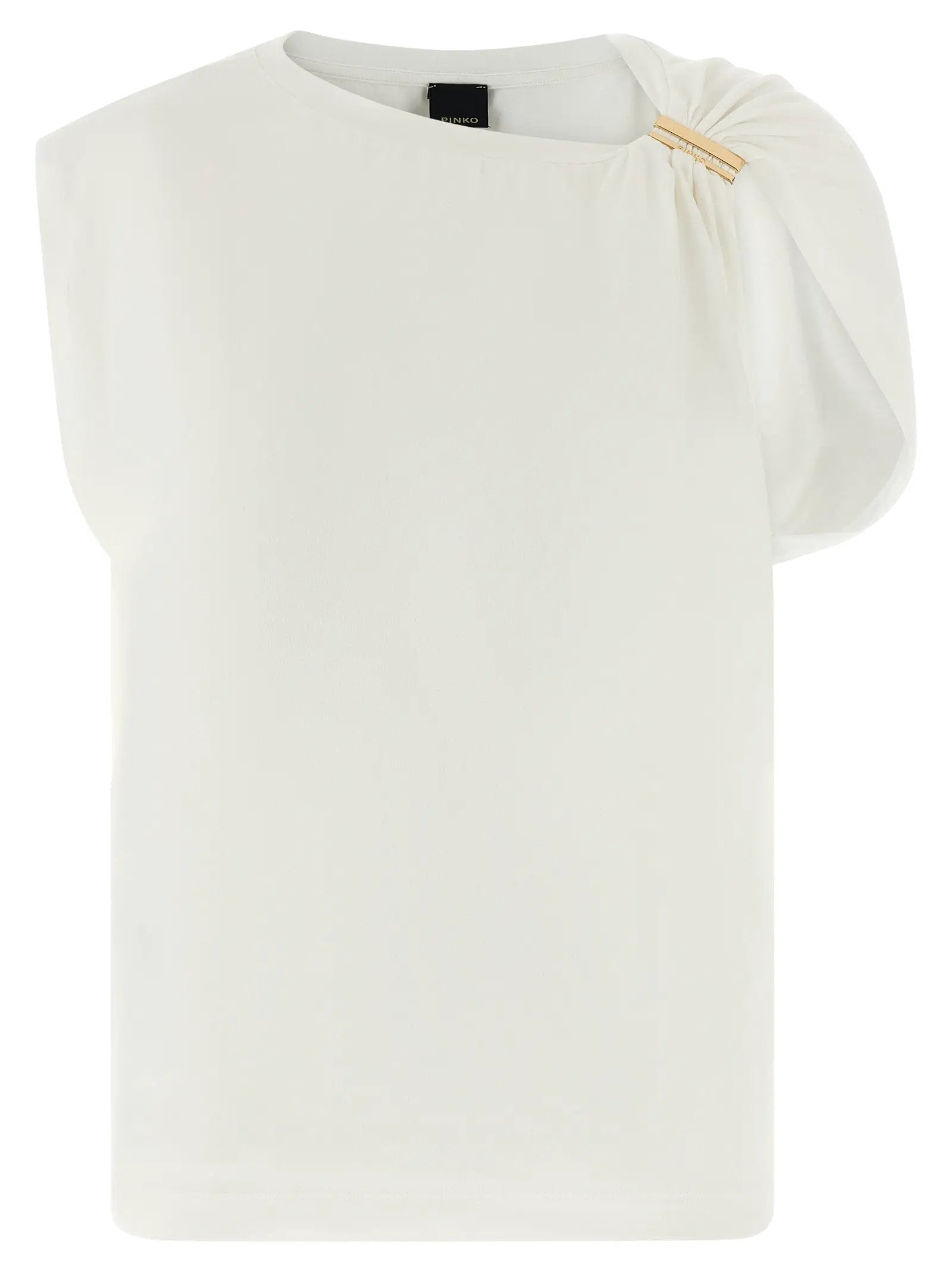 PINKO White Cotton T-Shirt