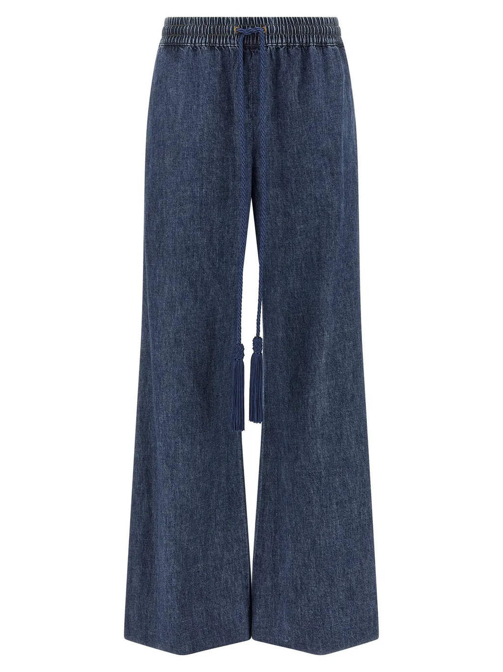 Valentino Garavani Blue Cotton Flared Jeans
