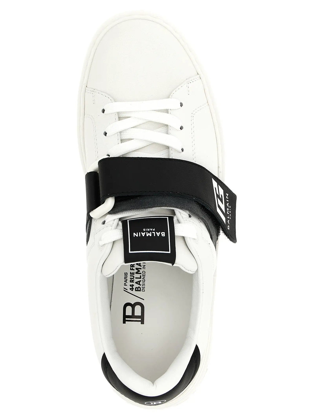 Balmain Bicolor Calfskin Low Top Sneakers