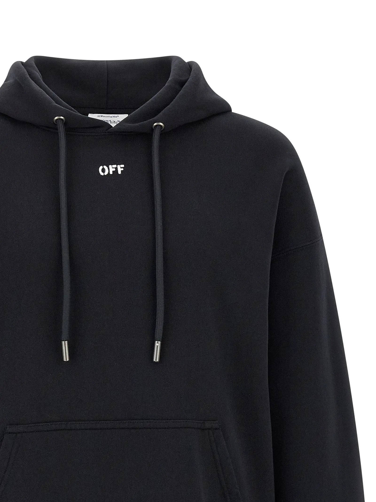 Off-White Black Cotton Sweatshirt