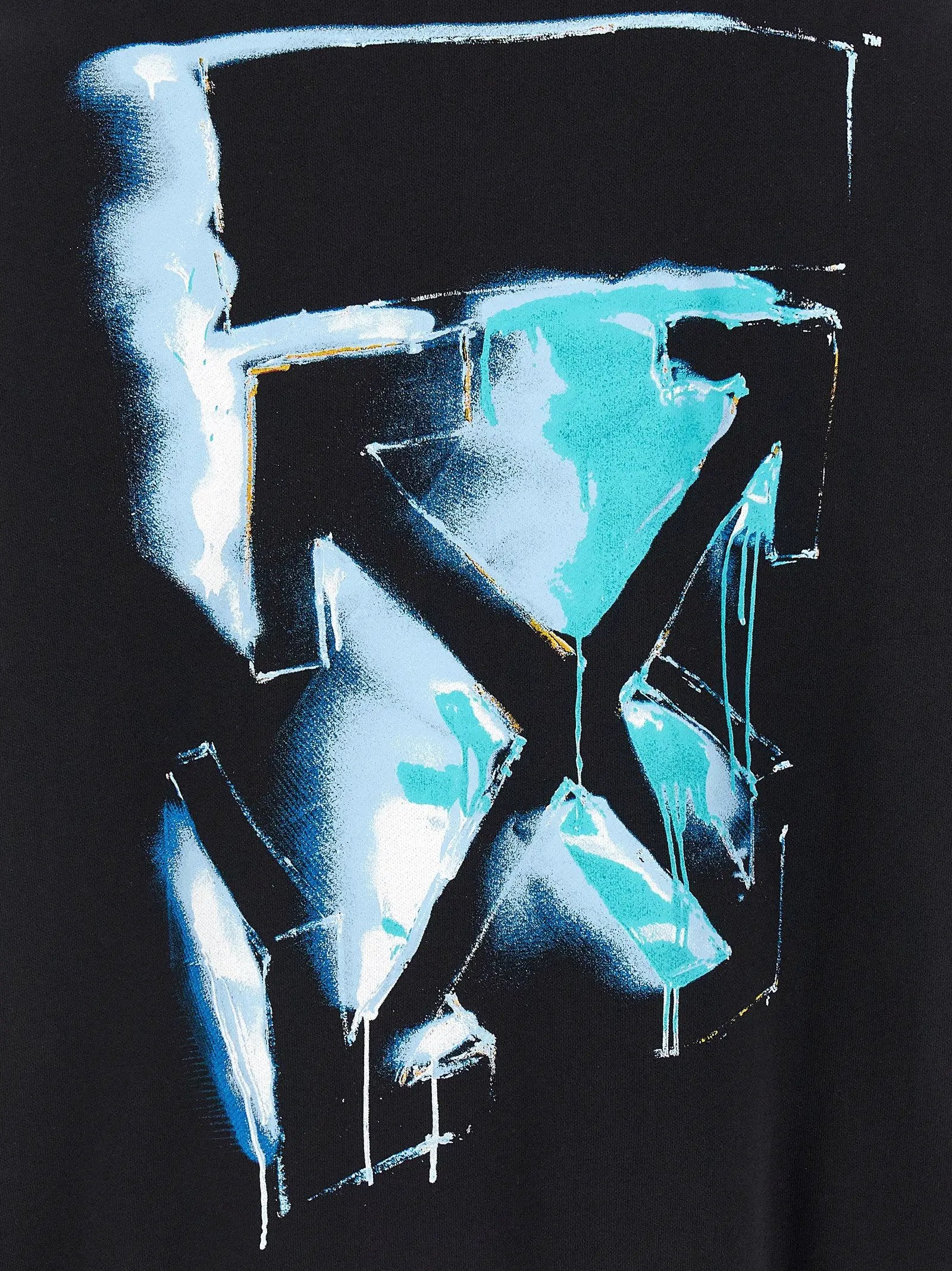 Off-White Black Cotton Sweatshirt