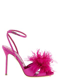 Aquazzura Fuchsia Textile Stiletto Heel Sandals