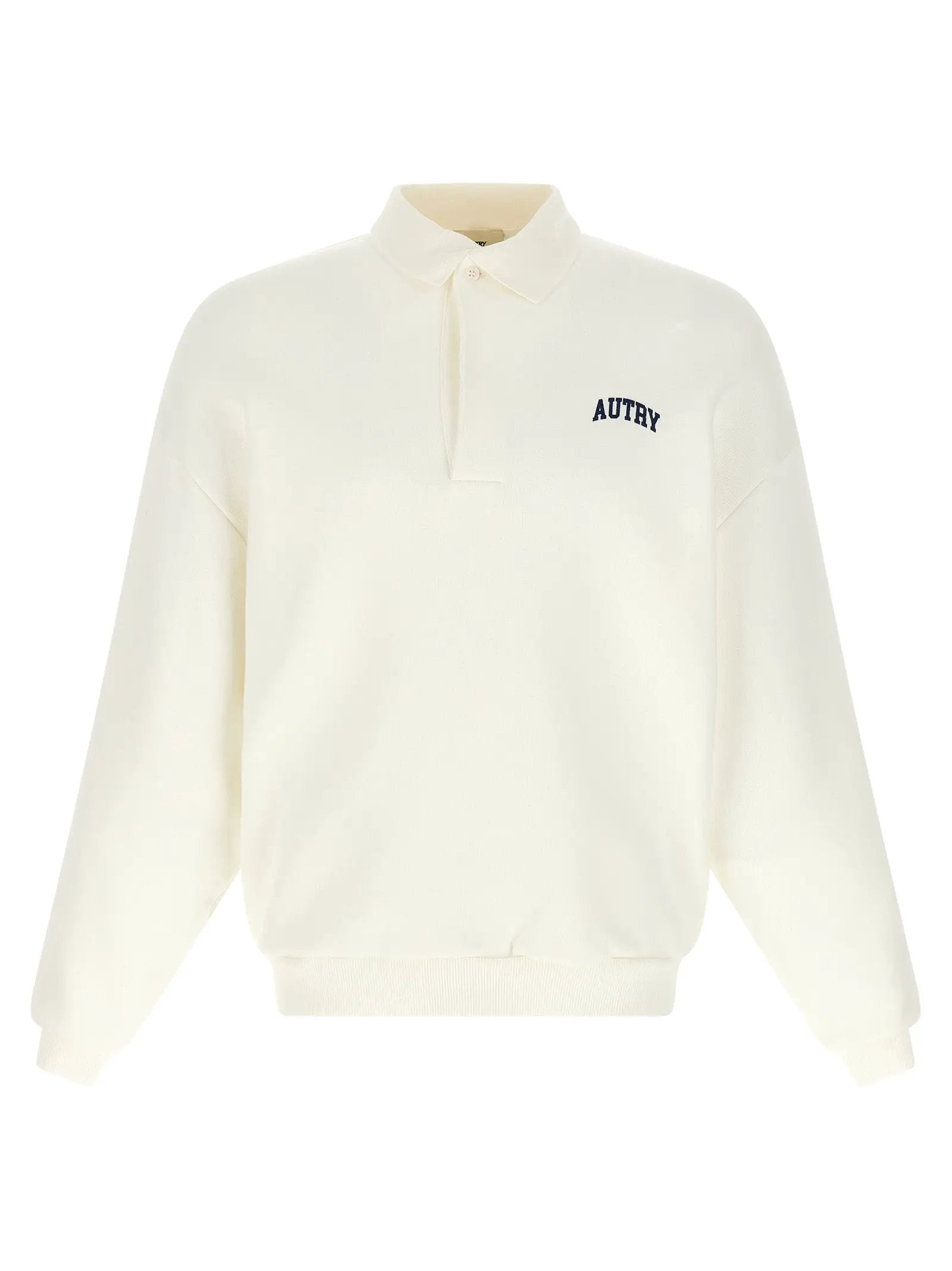Autry White Cotton Sweatshirt