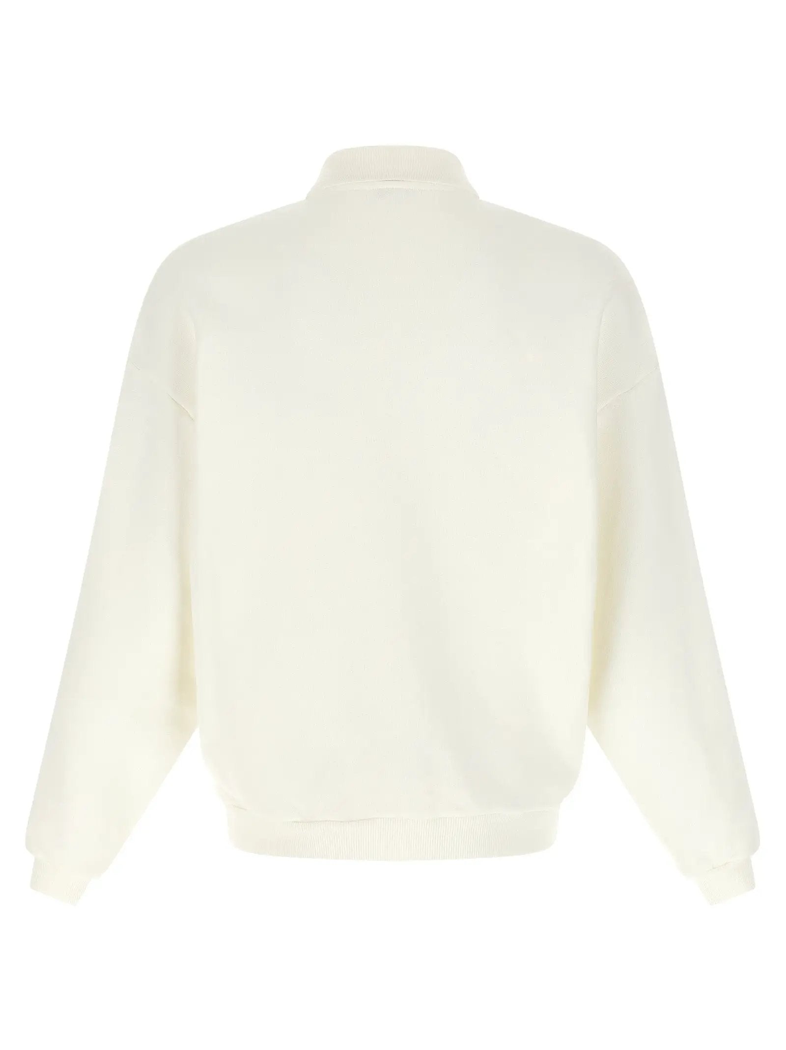 Autry White Cotton Sweatshirt