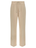 MooRER Beige Cotton Joggers (Workout Pants)