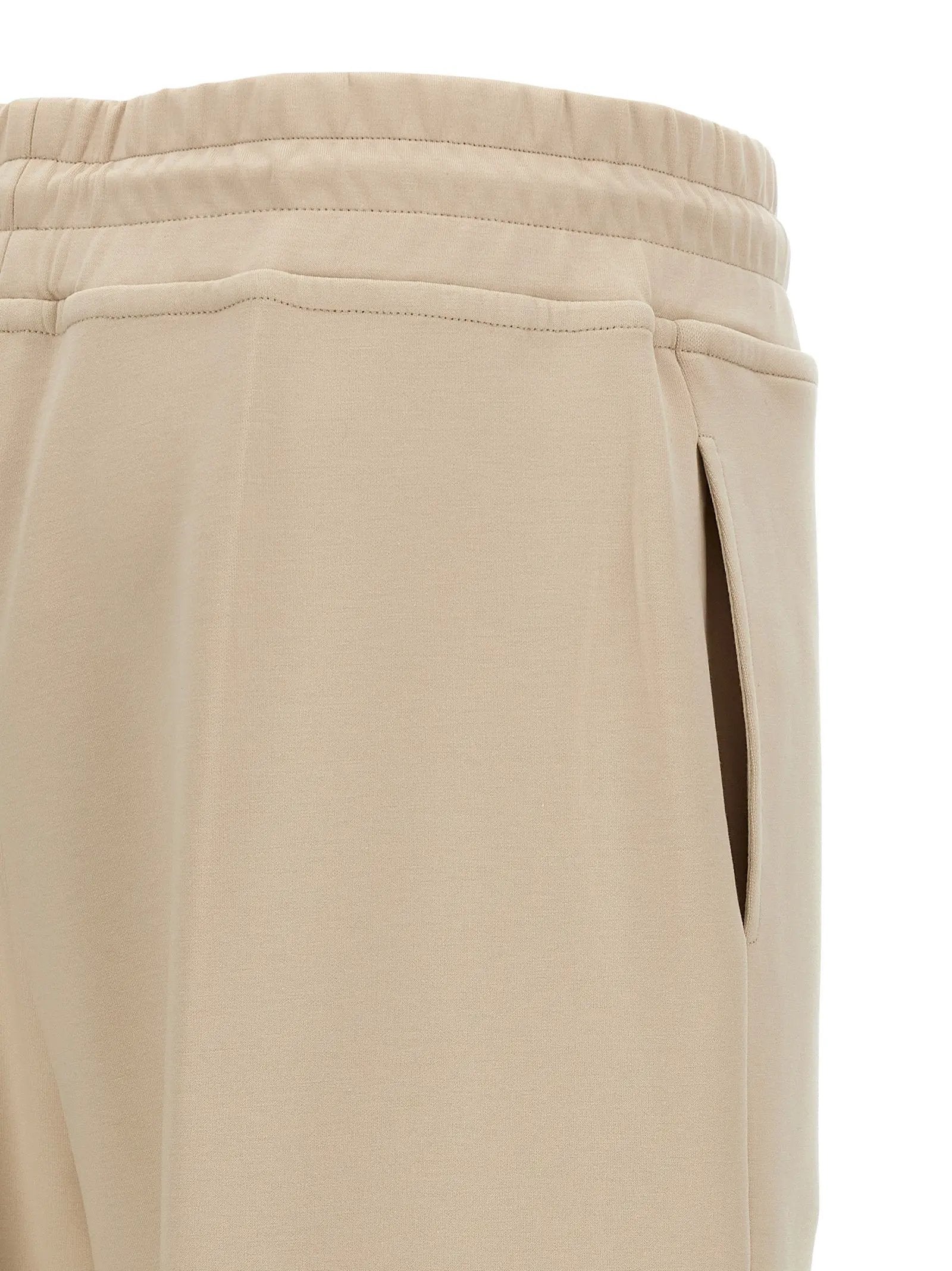MooRER Beige Cotton Joggers (Workout Pants)