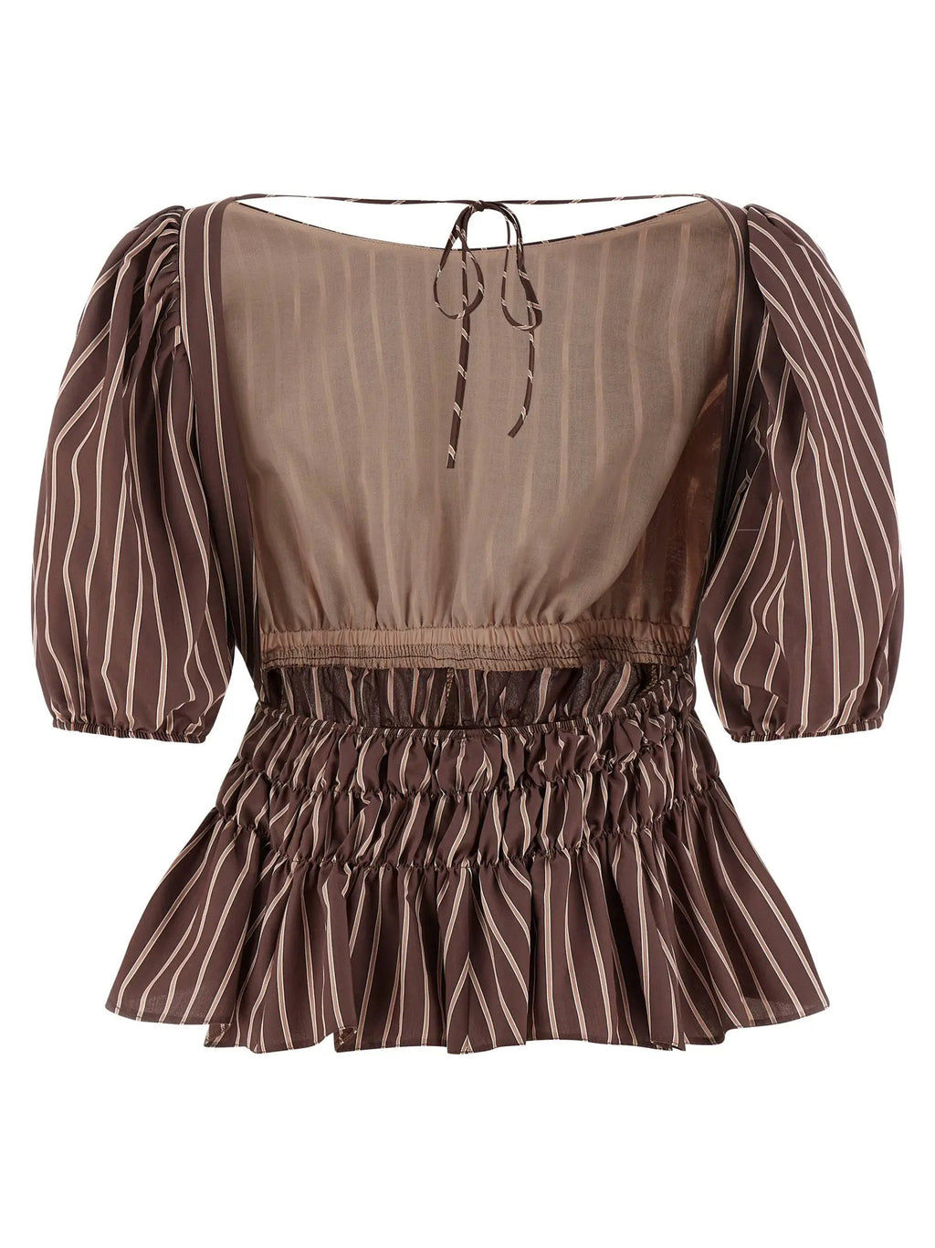 PINKO Brown Viscose Pattern Shirt