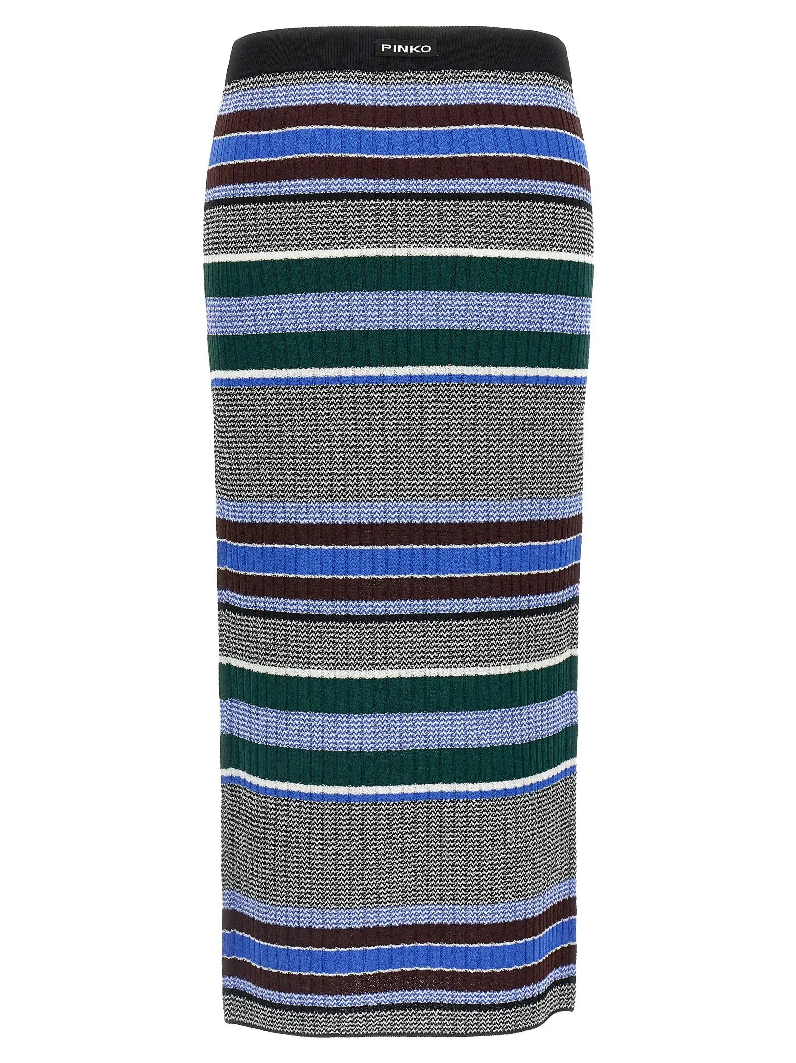 PINKO Multicolor Viscose Midi Skirt