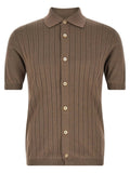 Brunello Cucinelli Brown Cotton Blouse