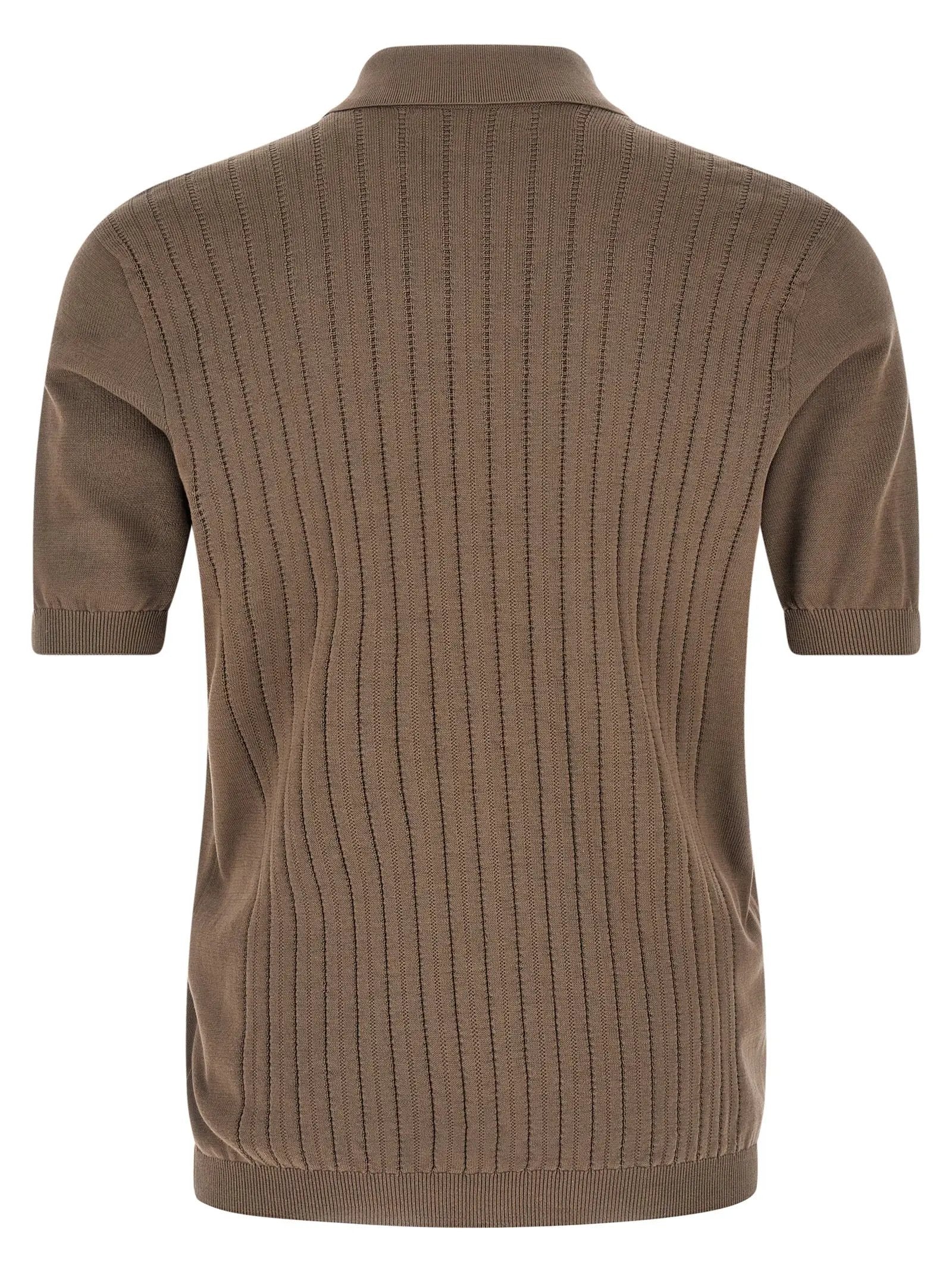 Brunello Cucinelli Brown Cotton Blouse