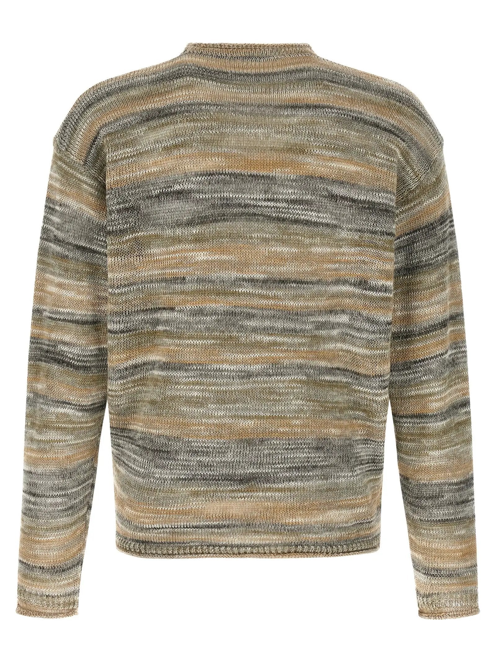 Roberto Collina Gray Linen Cardigan