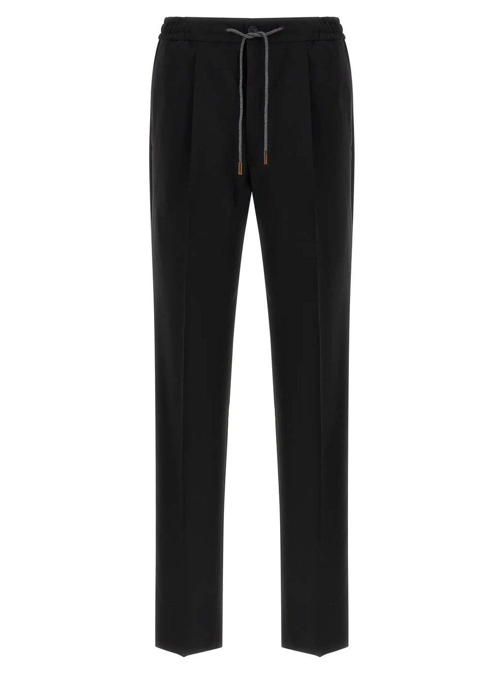 Incotex Black Virgin Wool Casual Pants