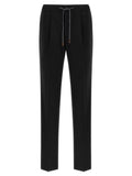Incotex Black Virgin Wool Casual Pants